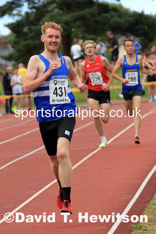 3000 metres, 2023 NEGP 4 Monkton, Wed., July 12th.  Photo: David T. Hewitson/Sports for All Pics